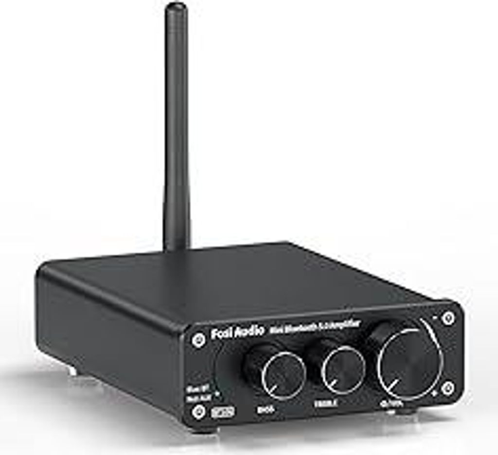 Fosi Audio BT10A Bluetooth 5.0 Stereo Audio Verstärker Empfänger 2 Kanal Klasse D Mini Hi-Fi Integrierter Verstärkter Geeignet für Lautsprecher...