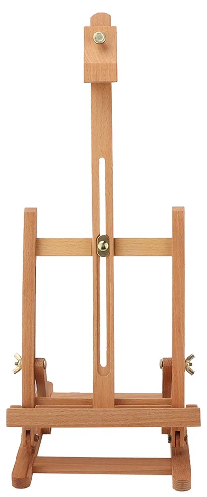 Petit chevalet de table réglable en bois en H pour atelier d'artiste