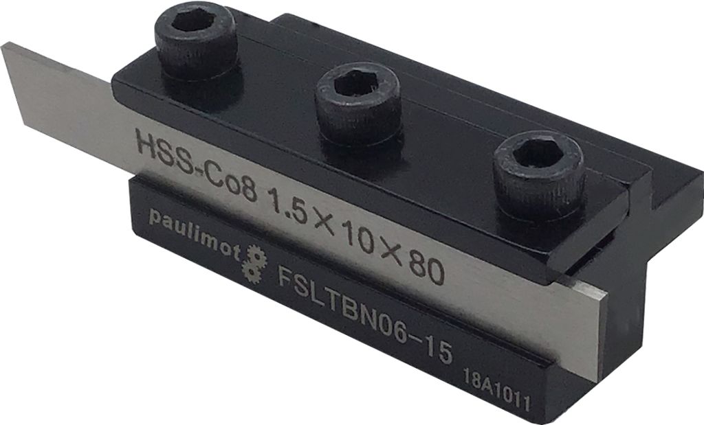 PAULIMOT Abstechstahl-Halter, Schafthöhe 6 mm, mit HSS-Messer (8 % Kobalt)