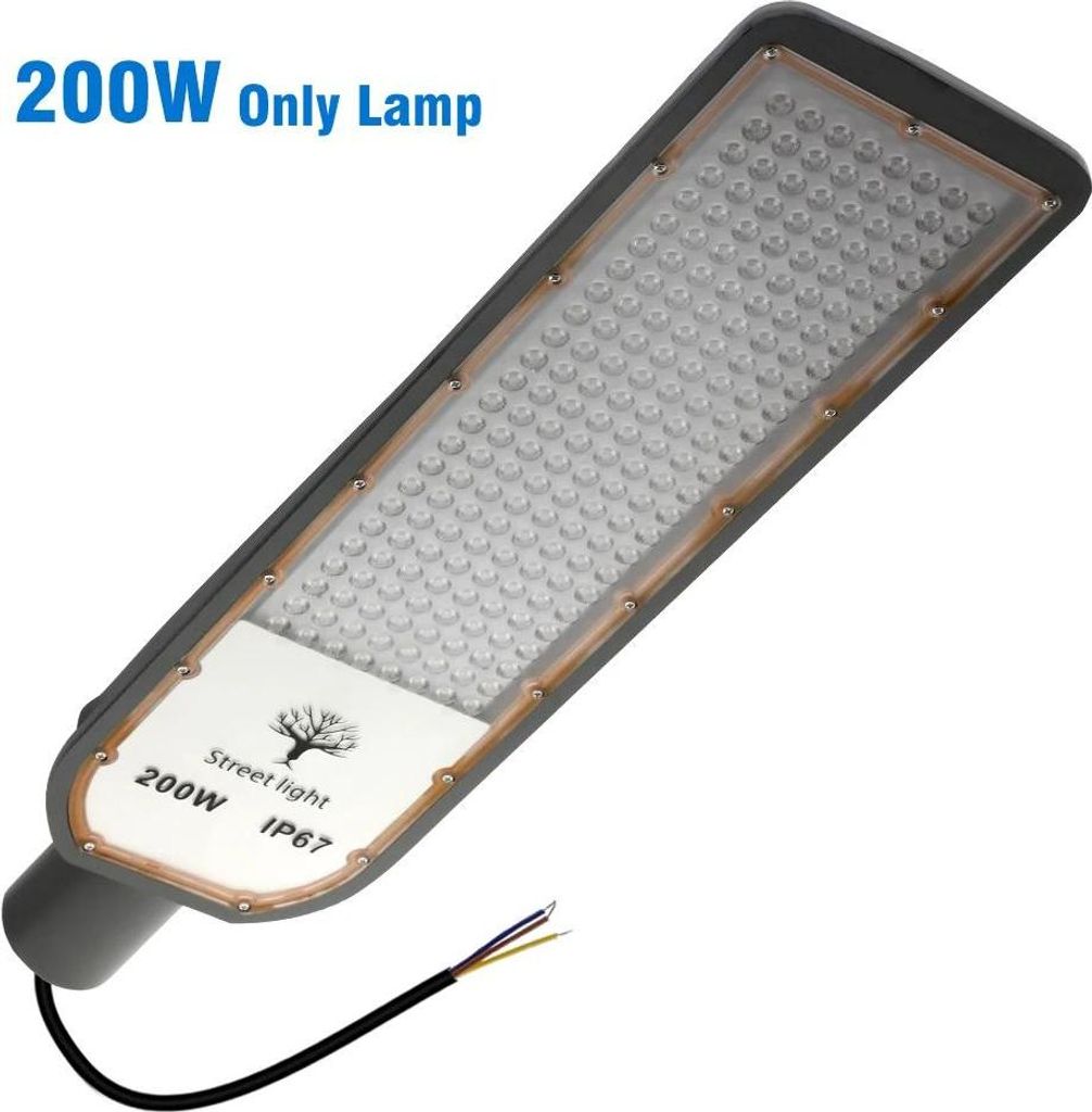 LED Straßenbeleuchtung - Straßenlampe - 200W - IP67 wasserdicht - 85–265V AC - Außen - Aluminiumgehäuse - Grün