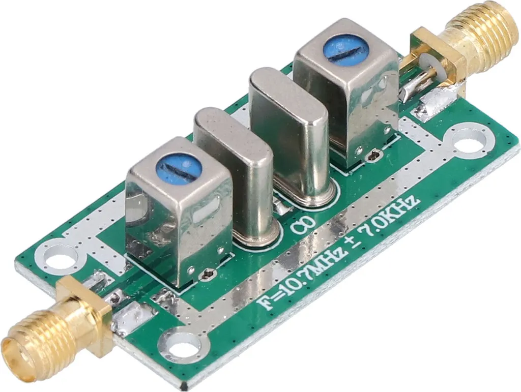 Composant RF Filtre à Quartz 10.7M 7KHz, Passe-bande Étroit de précision