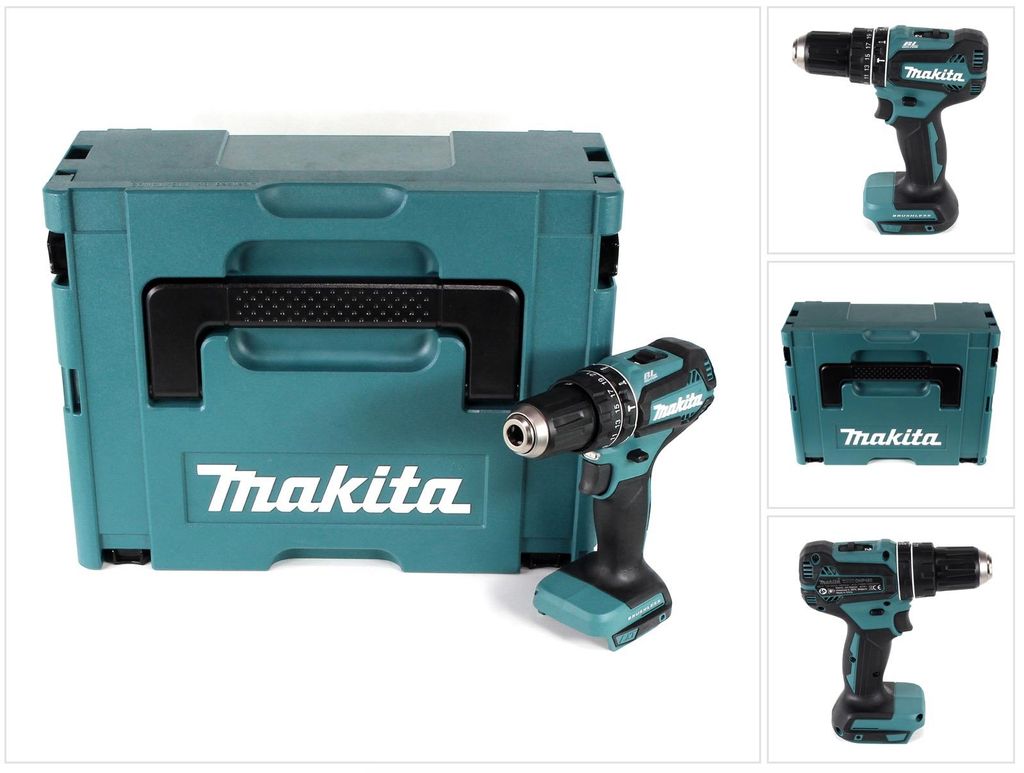 Makita DHP 485 ZJ 18 V Li-Ion Akku Schlagbohrschrauber Solo Produktbild 