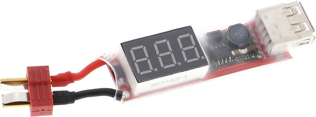 USB-Ladegerät / Lademodul mit T-plug für 2S-6S LiPo Lithiumbatterie