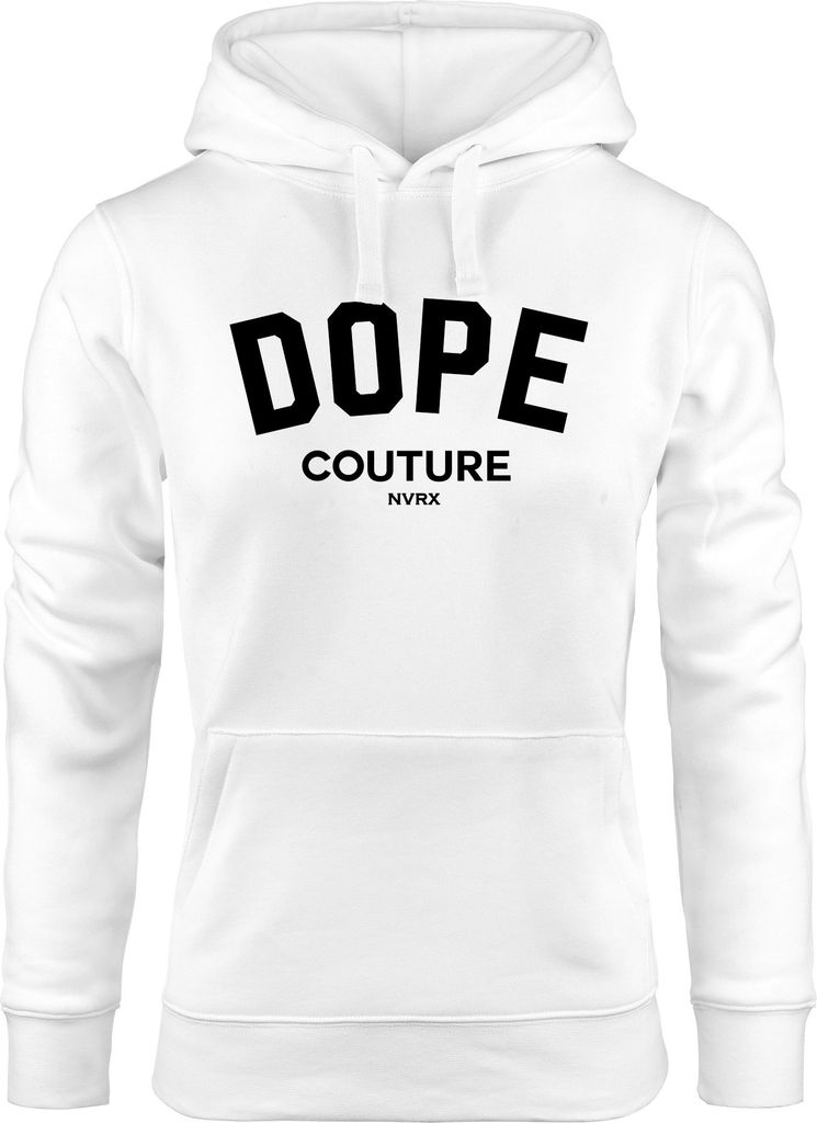 Hoodie Damen DOPE COUTURE Kapuzen-Pullover Neverless weiß M