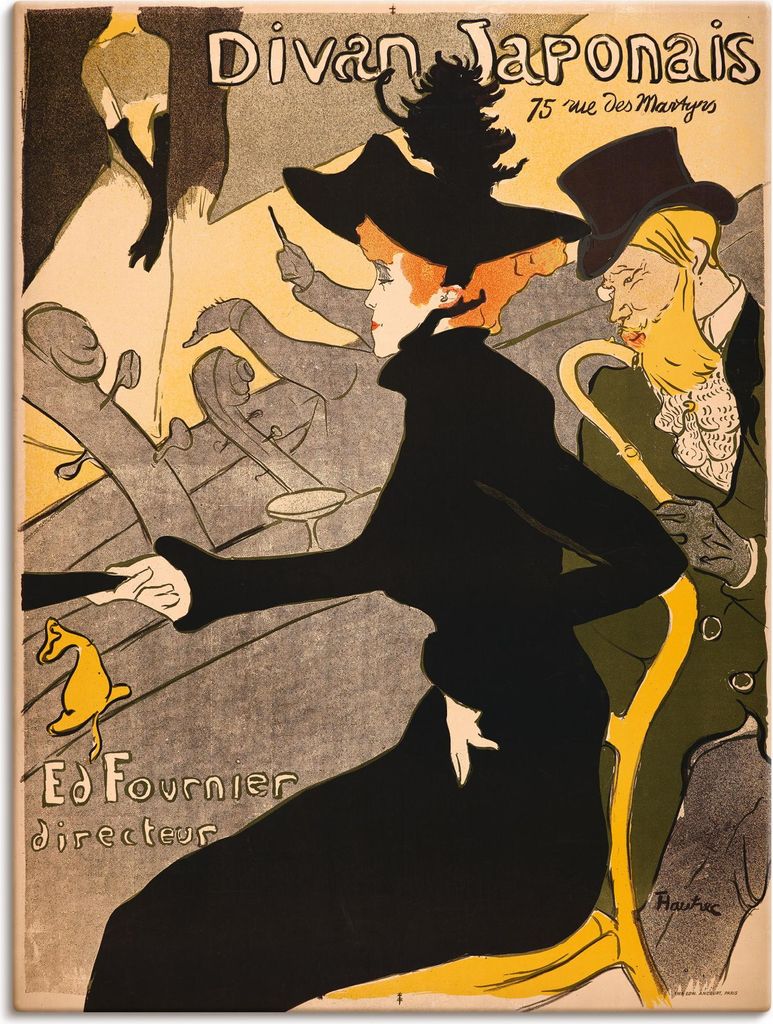 ARTland Leinwandbild Divan Japonais. Frankreich, Paris Größe: 60x80 cm