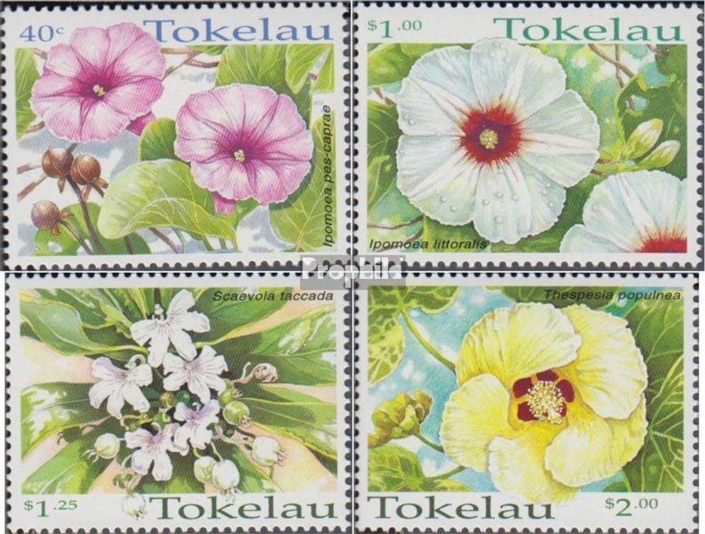 Briefmarken Tokelau 1998 Mi 271-274 (kompl.Ausg.) postfrisch Blumen