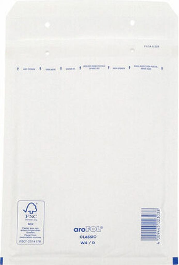50x AROFOL CLASSIC Luftpolstertasche 4/D-14W 180x265mm für B5 weiß