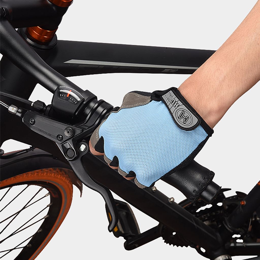 Halbfinger-Fahrradhandschuhe Touchscreen Anti-Rutsch-Fahrrad-Motorradhandschuhe 