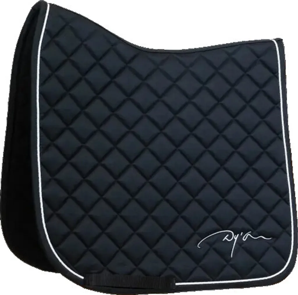 Chabraque de dressage Dyon Diamond - Tapis de selle luxe blanc Full