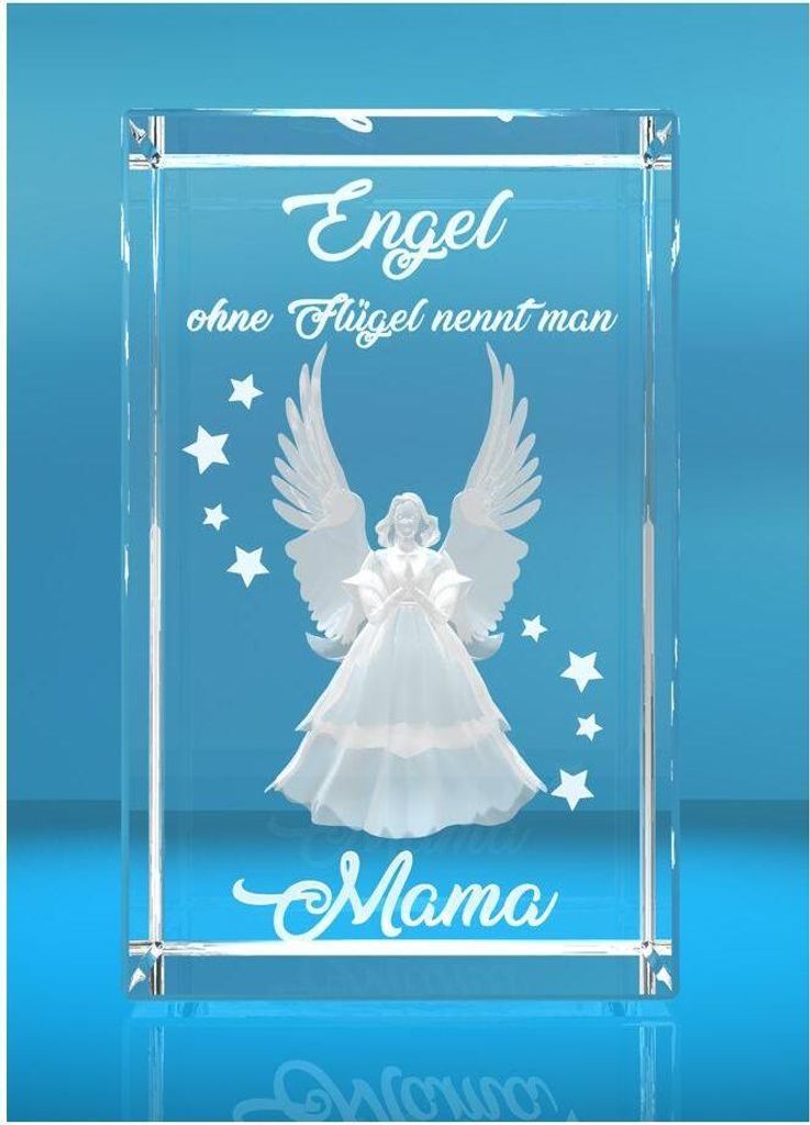 3D Glasquader I Engel ohne Flügel nennt man Mama