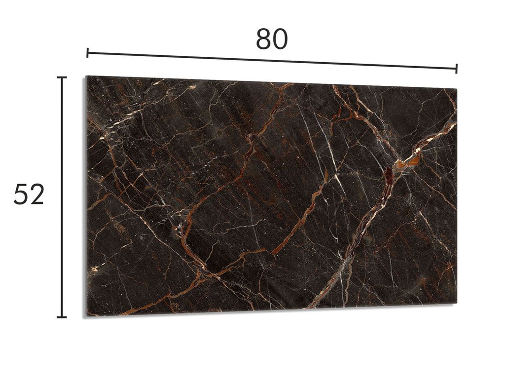 Cubierta protectora de vidrio para cocina, 80x52 cm, diseño Imagen del producto 