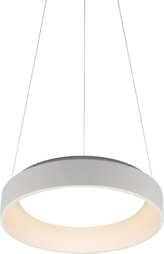 Suspension LED décolorée pour salon moderne - Lustre blanc 60W design