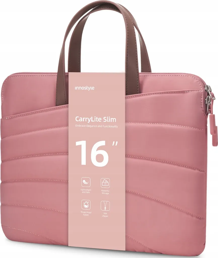 Innostyle Carrylite Rosa: Borsa Porta PC 16 Pollici Sottile e Impermeabile