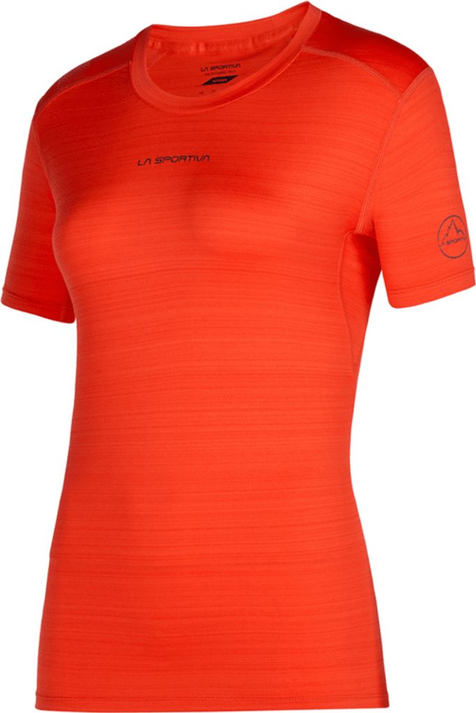 Sunfire T-Shirt W, Ski Mountaineering, Woman, T-Shirt, R22G00 Cherry Tomato/Carbon, XS - La Sportiva