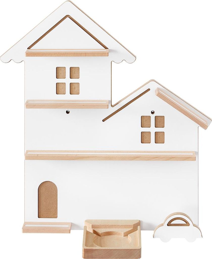 Regal für Toniebox, einfache Montage, Wolkenweiß