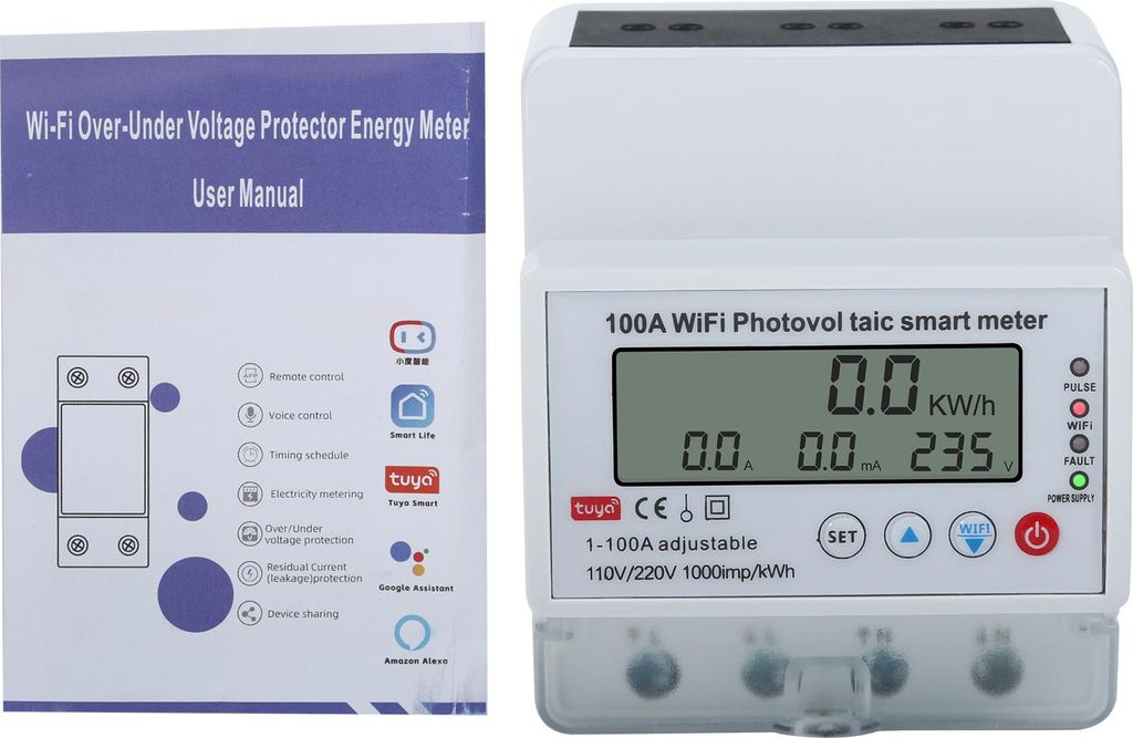 100A Tuya WiFi Smart Photovoltaik-Leistungsschalter mit Produktbild 