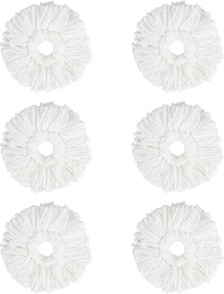 COSTWAY 6 Stück Wischmopp Bezug, Trockenkehrtücher & Nasswisch-Pads Nachfüllungen, waschbare Mop-Pads Bodenwischer Bezug für die Bodenreinigung...