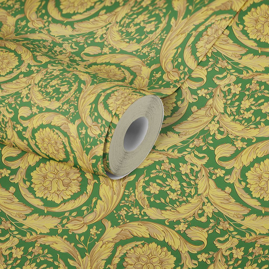 A.S. Création Versace 4 366926 Vlies Grün Gelb Beige