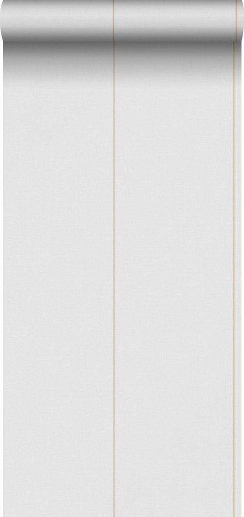 Sanders & Sanders Tapete Streifen Gelb und Grau 53 cm x 10.05 m