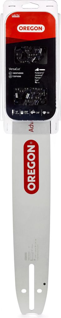 Oregon Schienen-Ketten-Set 1+2 AdvanceCut mit 1 Führungsschiene und 2 Sägeketten 3/8", 1.5 mm, 45 cm, 68 Tgl.