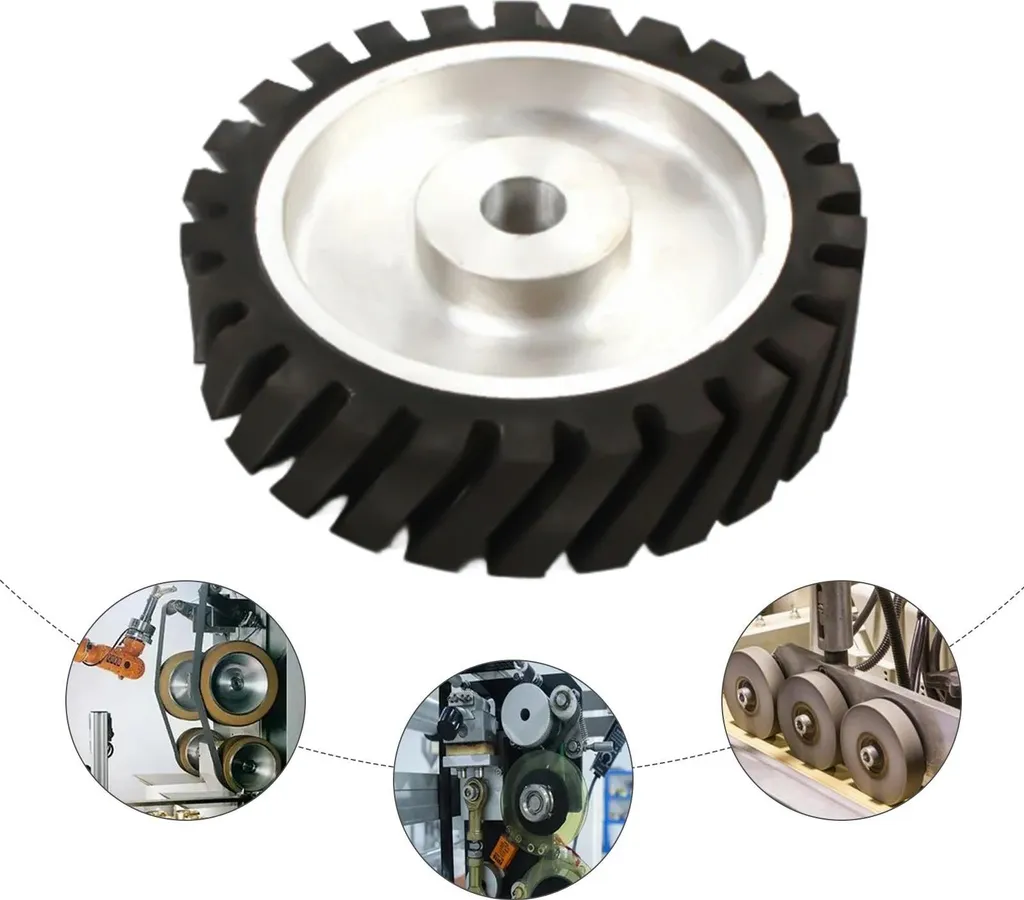 Rouleau de contact anti-vibration pour ponçage de précision 20 cm