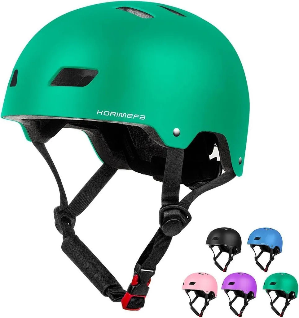 Casque vélo enfant anti-choc vert S pour éviter les bobos en BMX