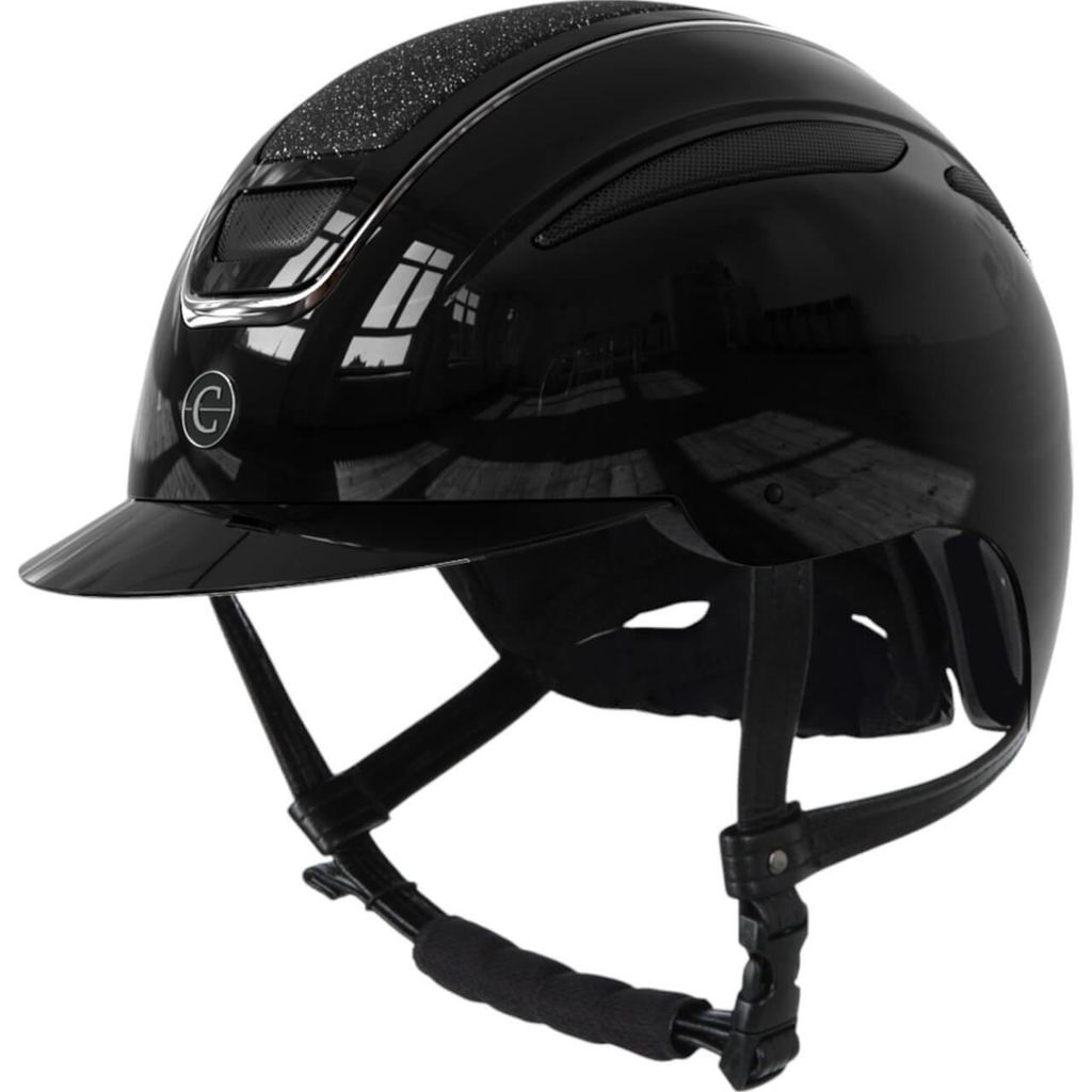 Covalliero Reithelm Elite Helm Lackschwarz 59-61 cm Produktbild 