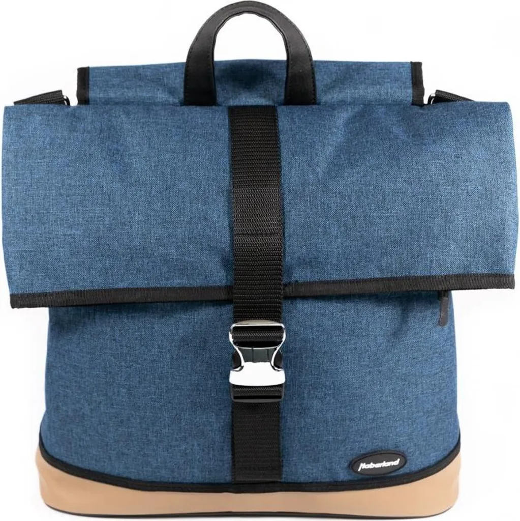Sacoche Vélo Robuste Melan I Haberland Bleue avec Fermeture Éclair GZ