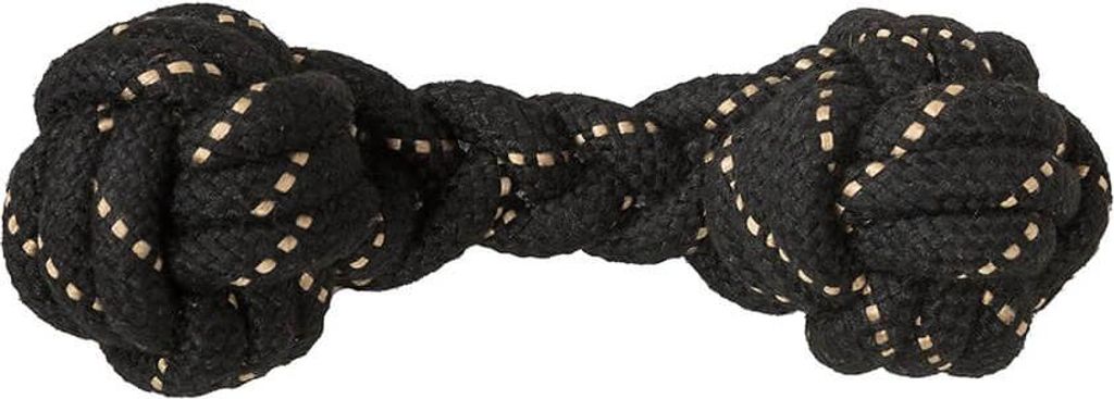 Back on Track Dumbell Seilspiel Hund, Farbe:Schwarz