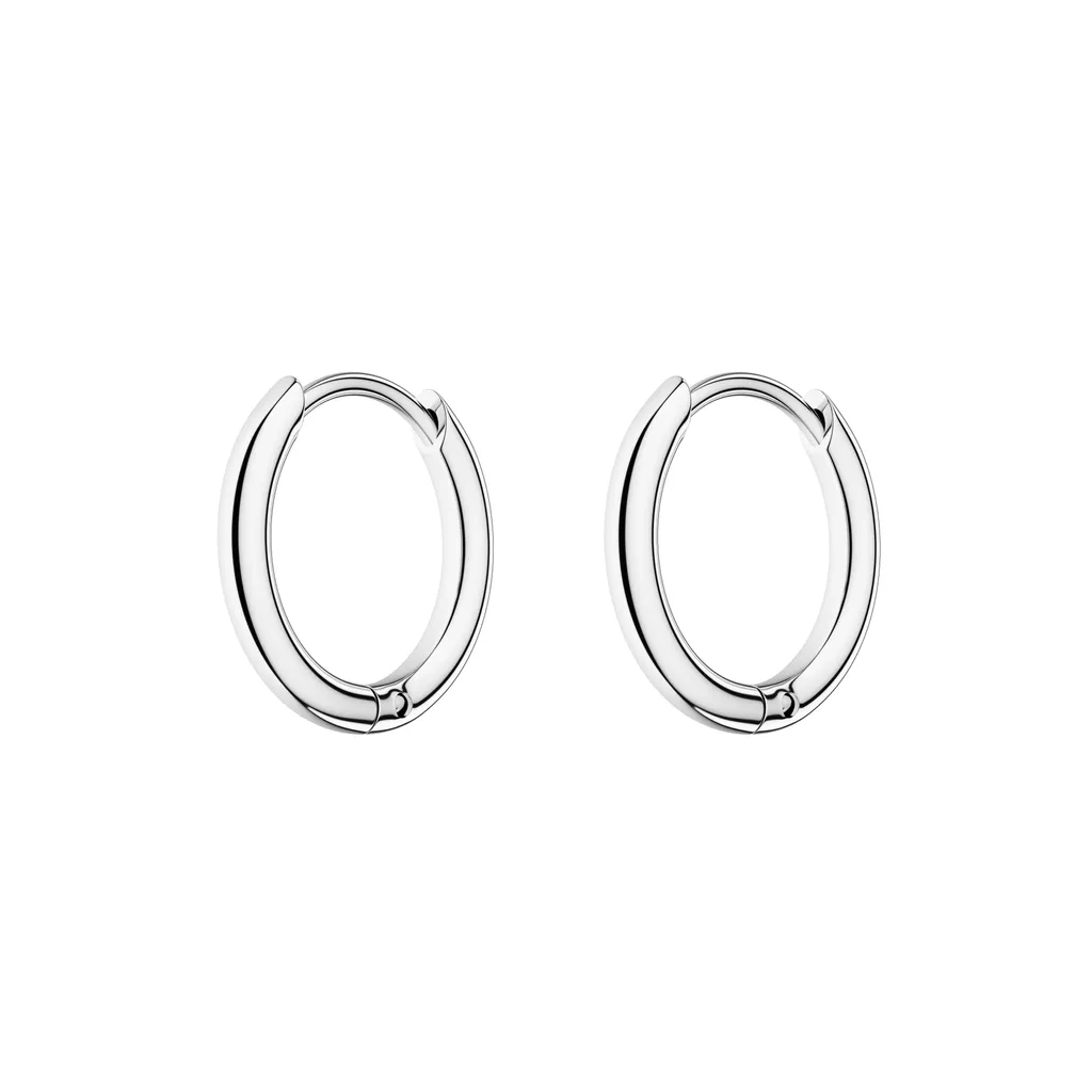 Boucles d'oreilles Cercles Minimalistes Acier Essentials JESHS-J582