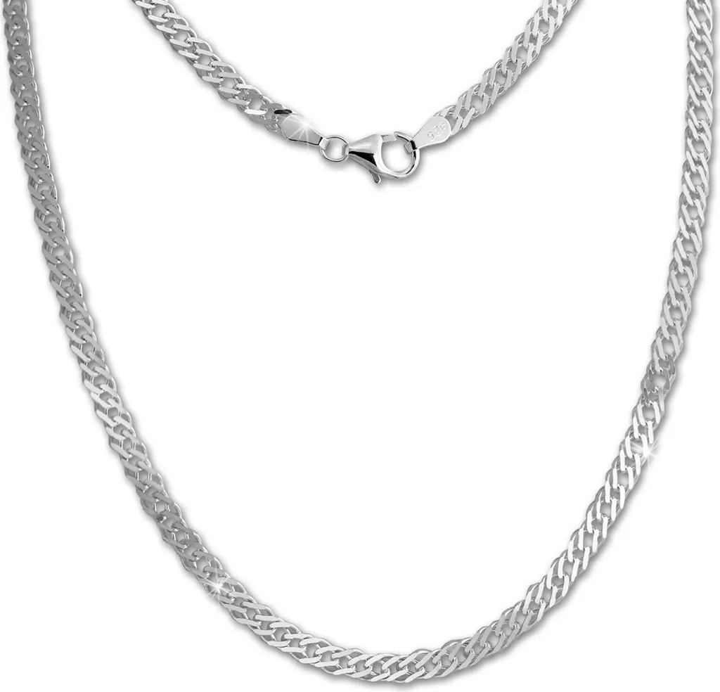 Collier SilberDream argent 925 maille panzer 45cm brillant SDK26745J