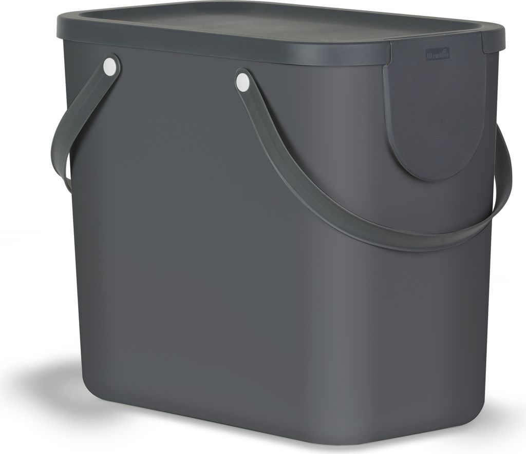 ROTHO Corbeille Albula 25l 40x23,5x34cm anthracite 1 pc. Image du produit 