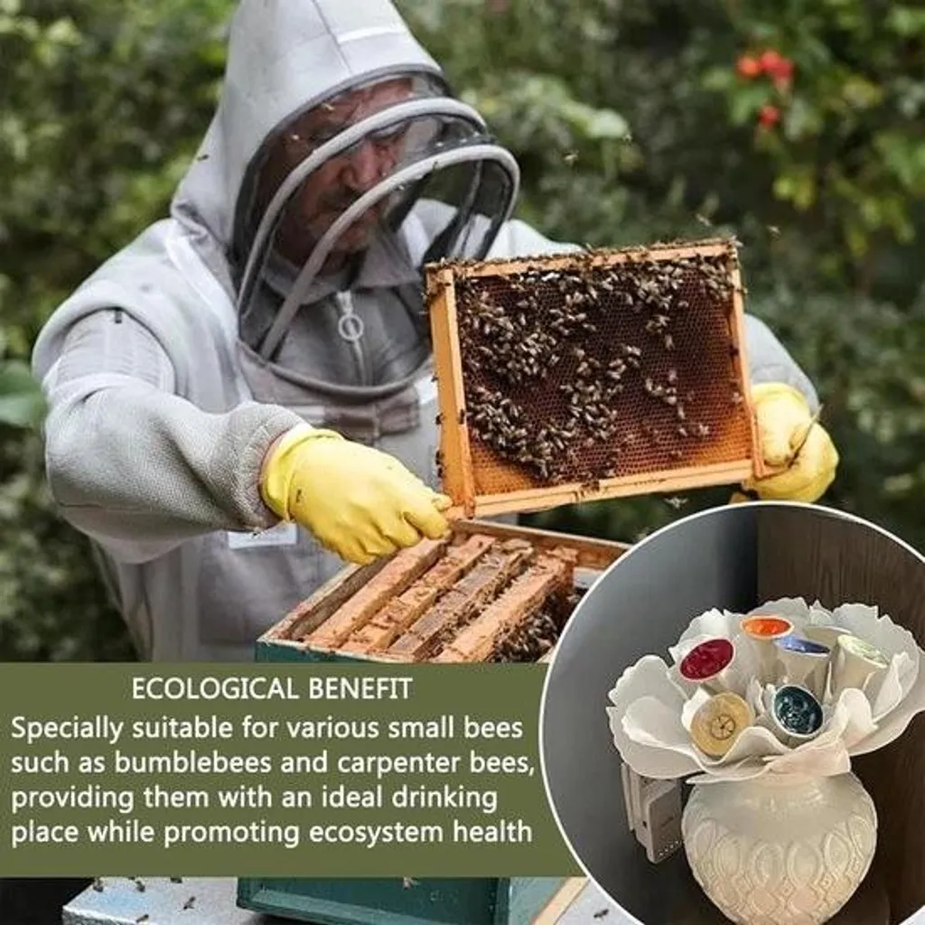 Sauvez les abeilles de la noyade - Gobelet abreuvoir blanc de jardin