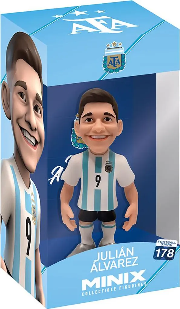 Figurine MINIX Football Argentine Julian Alvarez - Poupée de 12 cm