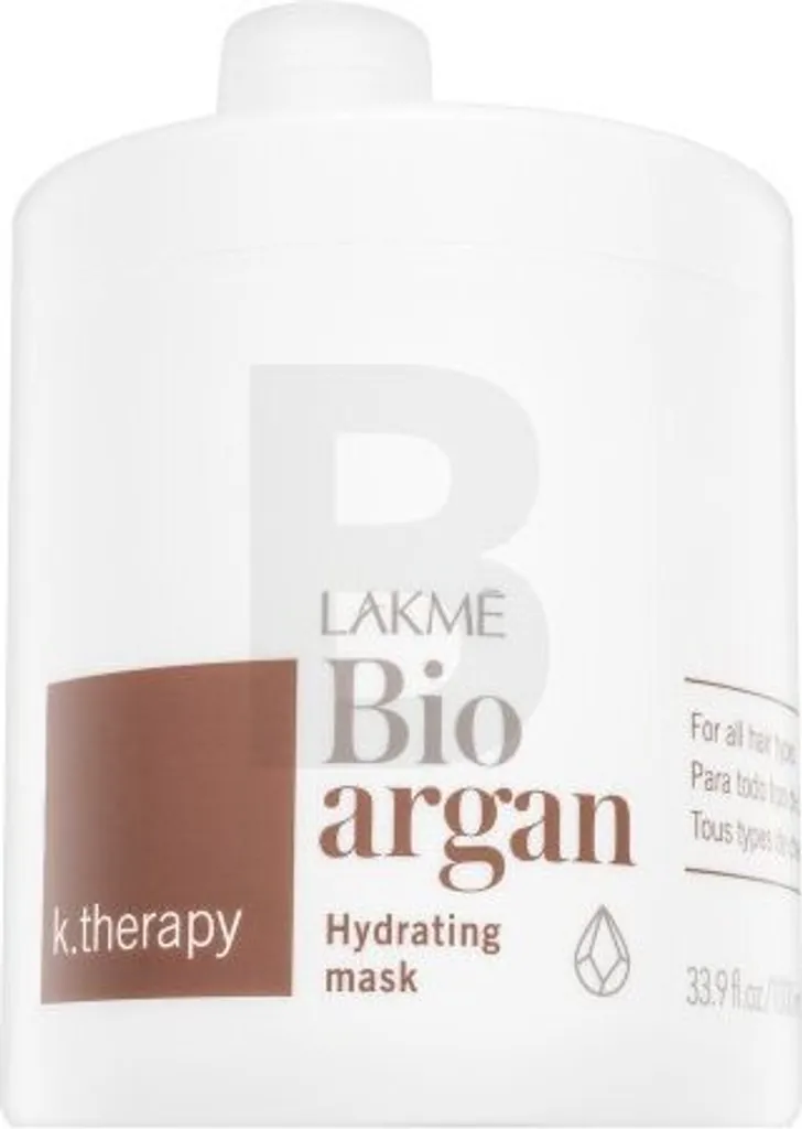 Masque Bio Argan Lakmé K.Therapy Soin Hydratant Intense Nutrition 1000 ml