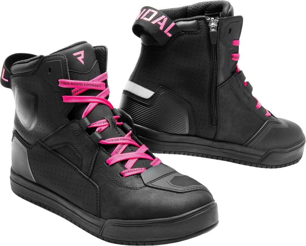 Rebelhorn Vandal 2 Damen Motorrad Schuhe, schwarz/rosa, 37