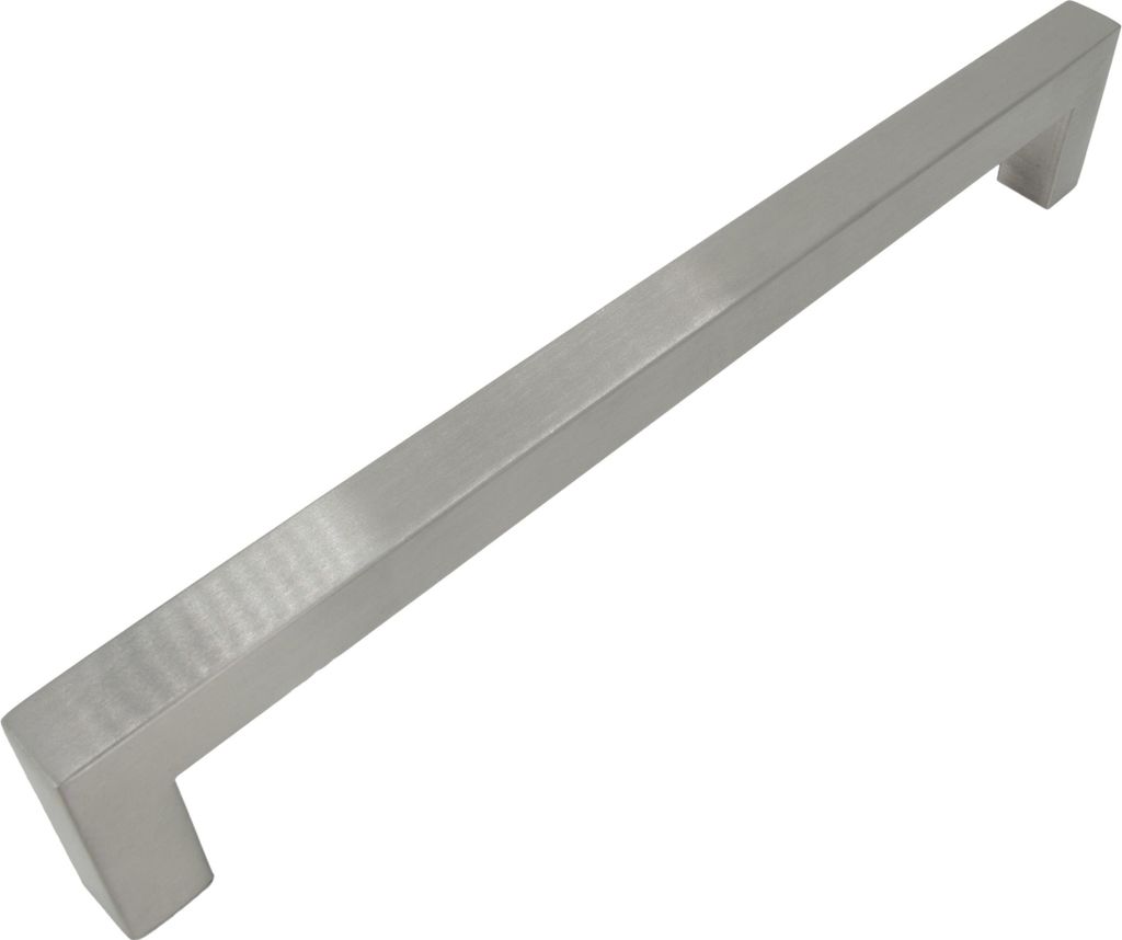 Eleganter Möbelgriff aus gebürstetem Edelstahl, klassisch, 192 mm Abstand, mattschwarz, ideal für Schränke und Schubladen, Modell Ventus, inklu...