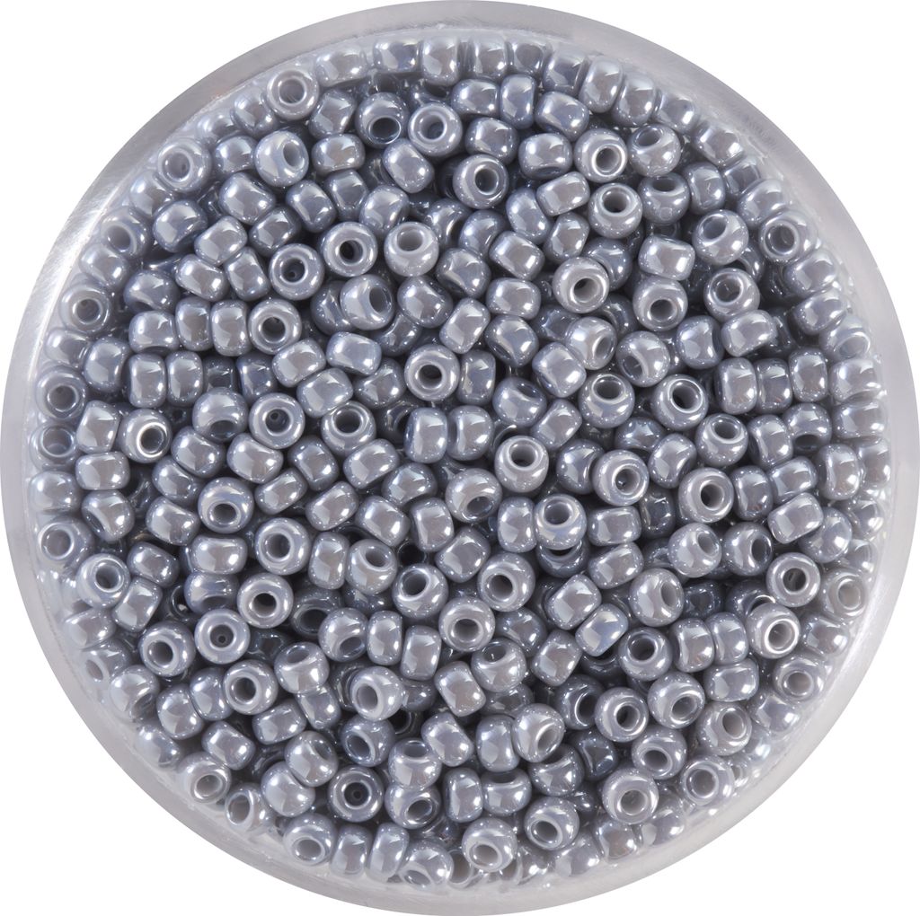 Miyuki-Rocailles, 2,2mm, 12g Pearl-Grey Produktbild 