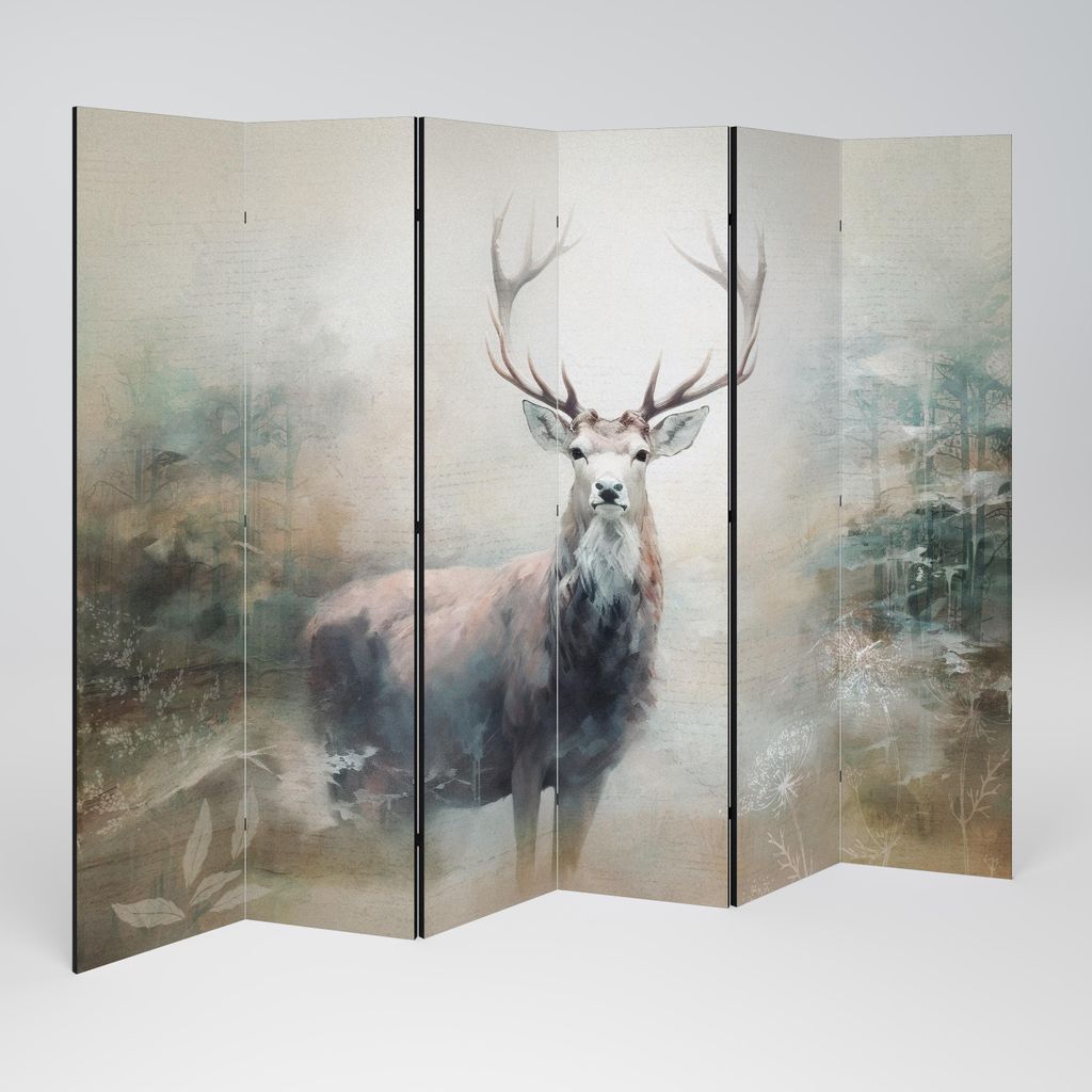 SpaceRebels Paravent Raumteiler - 6-teilig Raumtrenner, Druck 2-Seite - Raumtrenner - Trennwand Wohnung - Room Divider - Spanische Wand Deko Modern...