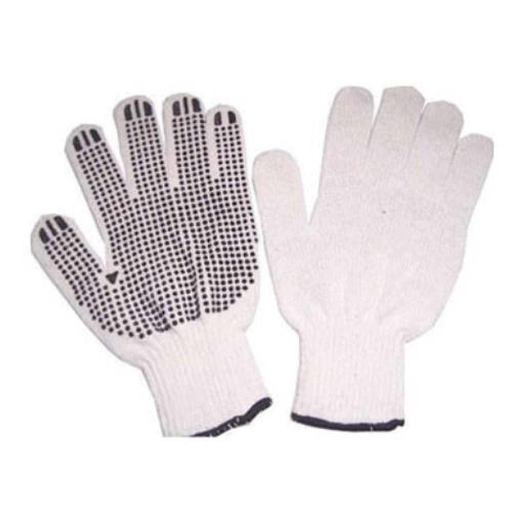 12 Paar Gartenhandschuhe Arbeitshandschuhe Handschuhe mit Noppen Weiß