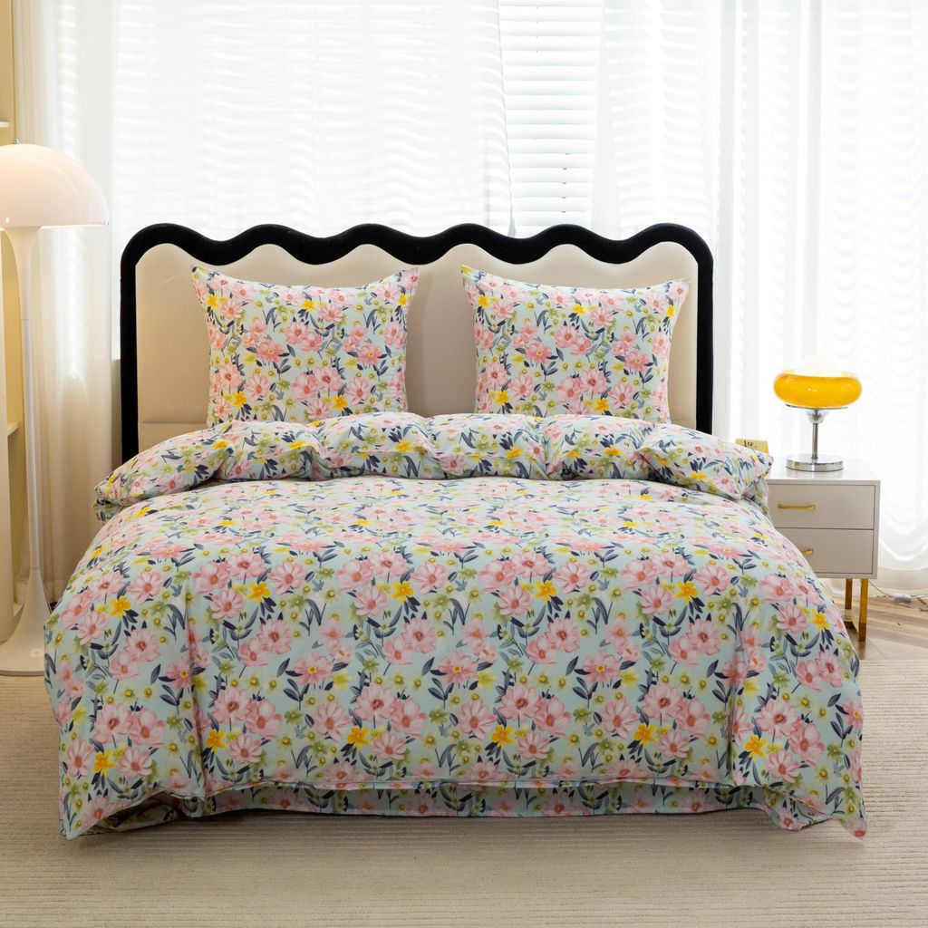 FEBE Bettwäsche Blumenwiese Bettbezug-Set 140x200cm + Produktbild 