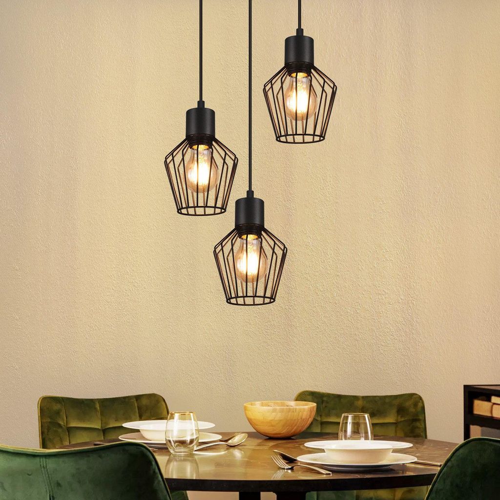 ZMH lampe suspendue table à manger lampe suspendue noire Image du produit 