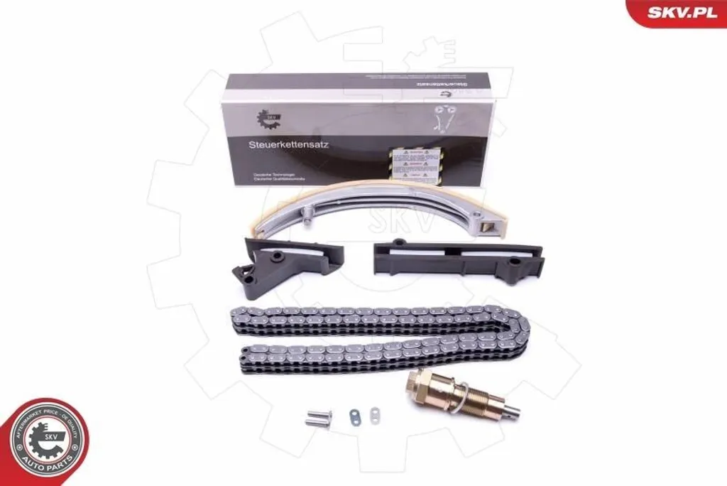 Kit distribution 21SKV128 en acier renforcé pour Mercedes W201 W124