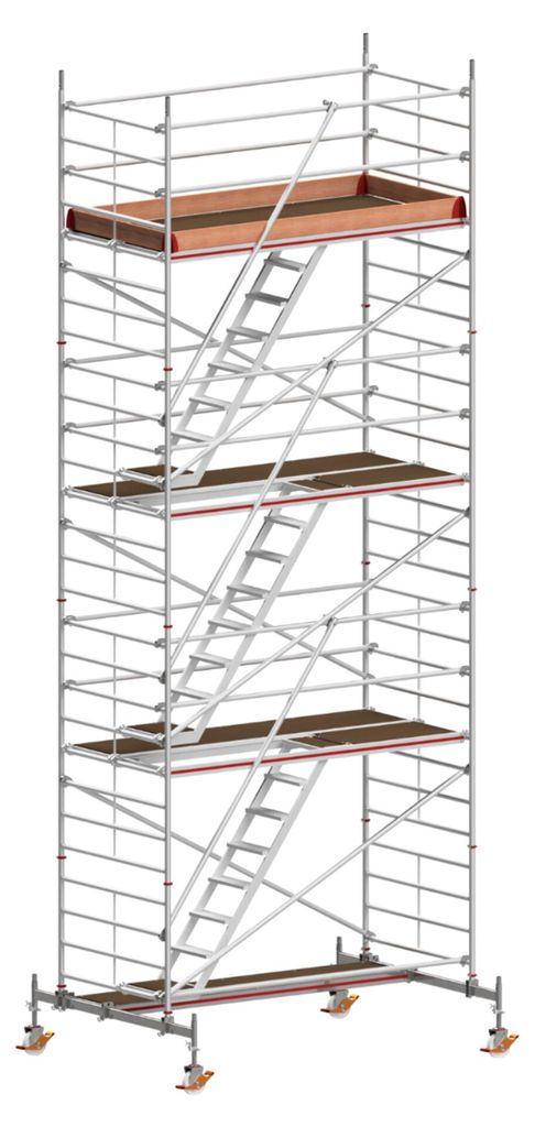 Hymer Treppen-Fahrgerüst mit Fahrtraversen 2,95x1,50m, Reichhöhe 8,6 m