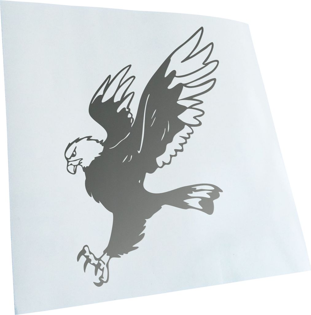 hauptsachebeklebt Kiwistar - Autoaufkleber - Adler - Eagle - Flug - Hawk - Western Heckscheibe - Aufkleber für Auto Kfz Fahrrad, LKW, Truck Mofa