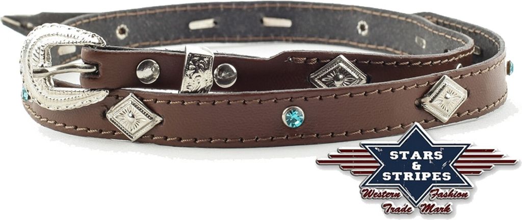 Hutband Western Biker Cowboy »HB-35« Braun Produktbild 