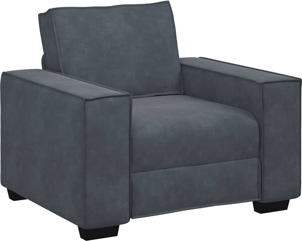 "WINTER SALE"Relaxsessel - elegantes Design - Couchsessel - Einzelsofa - Dunkelgrau 60cm Samt - 99x78x84cm - Klassische Sofas NeuMöbel204593
