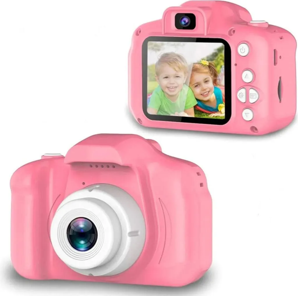 Fotocamera Digitale 4K Per Bambini In Rosa - 64MP, Zoom 18x, Flash, MP3 - Regalo Di Compleanno - 2