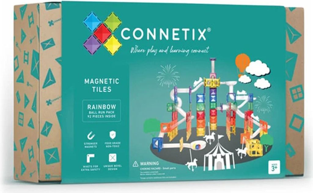 Connetix magnetické dlaždice mramor běh 92 kusů Obrázek produktu 1