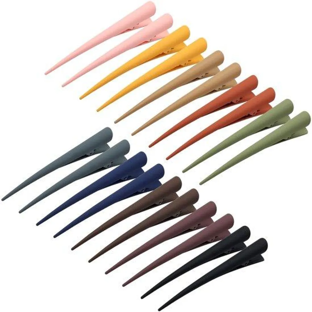 Barrettes de séparation pour brushing et lissage lot de 20 pinces 12cm